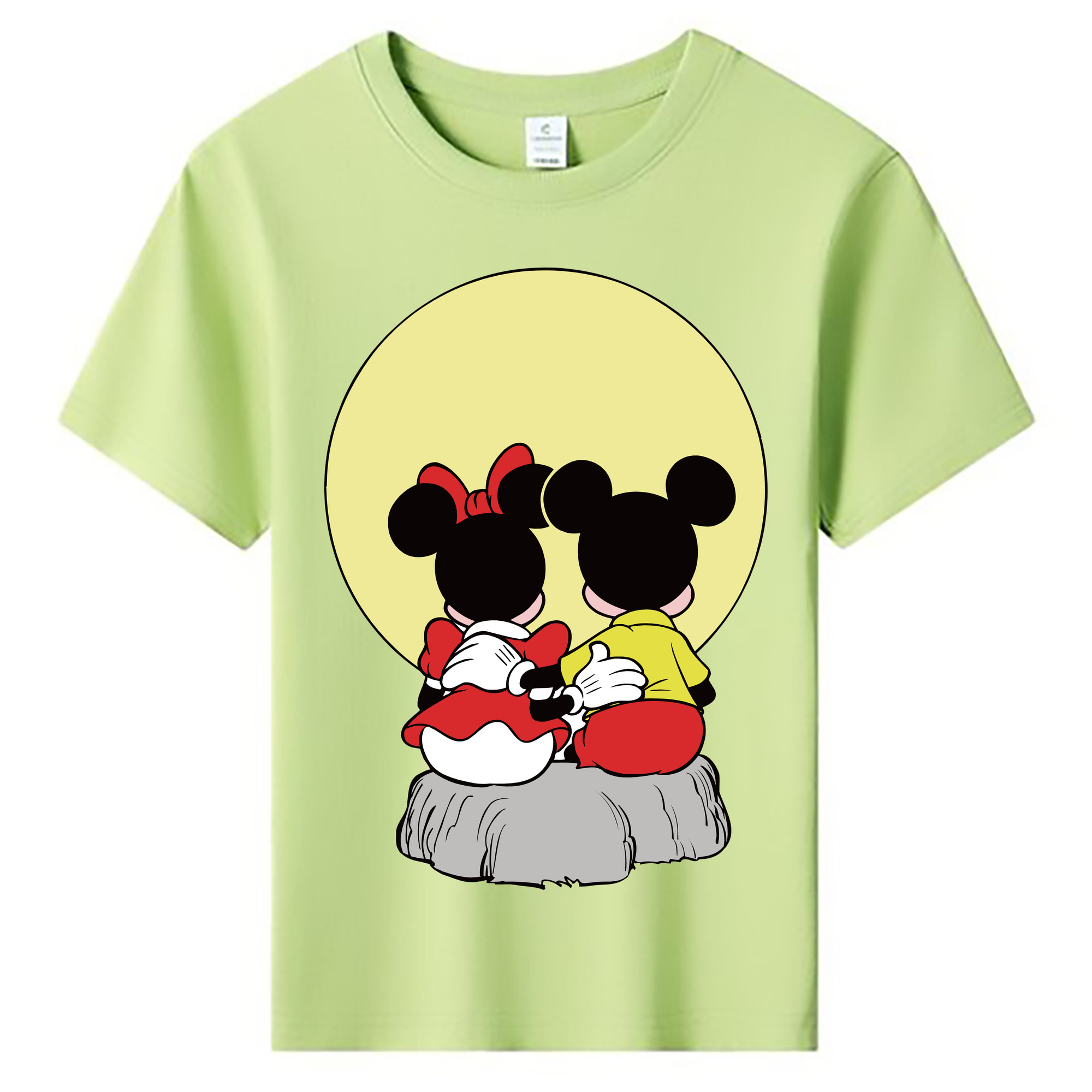 ミッキーマウス Mickey Mouse 綿100％キッズTシャツ（フロントプリント）